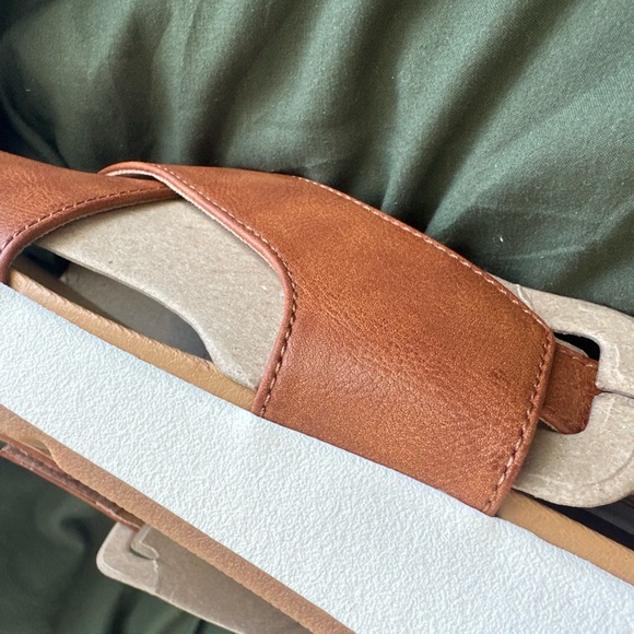 b.o.c Born Mattie’s Crisscross Slingback Women’s Faux-Leather Brown Sandals - Picture 8 of 11